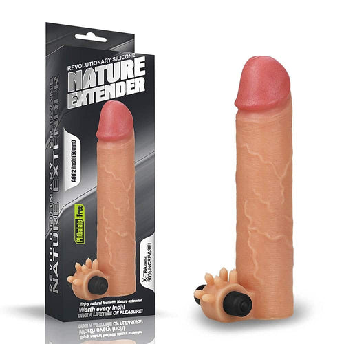 Aggiungi estensore vibrante in silicone da 2"