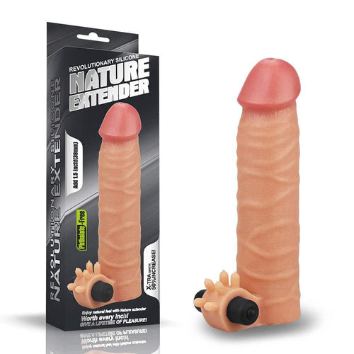 Aggiungi estensore vibrante in silicone da 1,5"